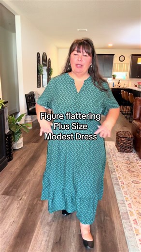 Modest Plus Size Dress That Flatters All Figures