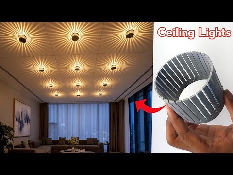 How to Make Modern LED Ceiling Lights Home Decor LED Ceiling Lights Bedroom Ceiling Design Lights