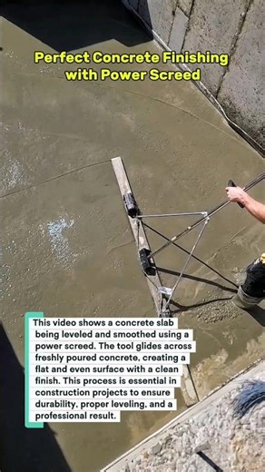 Perfect Concrete Finishing with Power Screed | Smooth Slab Work