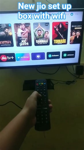 my new jio set up box with wifi router