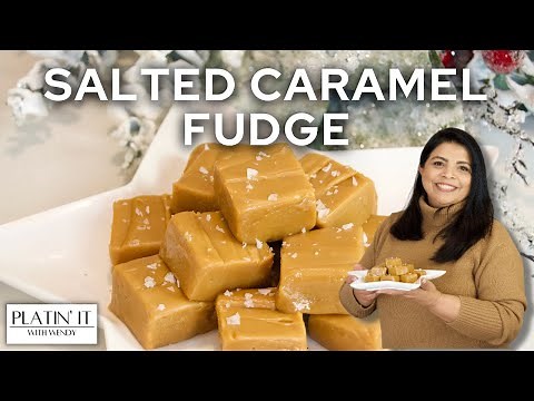 Easy HOMEMADE Salted Caramel Fudge | How to make Fudge