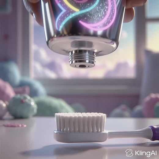 whats in your toothpaste ?#toothbrush #MagicalCreatures #AIAnimation #magical #aigenerated