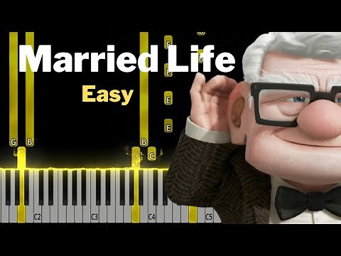 EASY Piano Tutorial | Married Life - Up