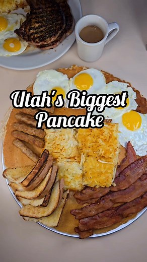 Utah's biggest pancake🥞! Check out this classic diner for breakfast!🍳 This family owned spot has been putting a line out the door for over 15 years! They are known for their big portions and Greek inspired dishes! ⬇️⬇️⬇️ Where? Olympian Greek & American ⬇️⬇️⬇️ Address? 2181 S 700 E, Salt Lake City #slcfoodie #frenchtoast #scones #pancakestack #nutella #brunchtime #pancakes🥞 #scone #chocolatesauce #draperutah #nutellalovers #saltlake #801 #igutah #utahfood #utahlife #reesespeanutbuttercups #fo