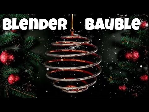 Make Stunning 3D Spiral Christmas Baubles | Blender Tutorial
