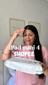 Unboxing iPad mini 4 💖 #ipadmini4 #ipad #acheinashopee #achadinhoshopee #shopee