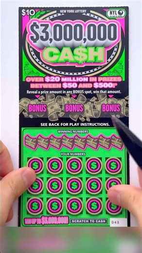 Quick Multiplier! $3,000,000 Cash #newyorklottery #scratchofftickets #shorts #scratchtherapy