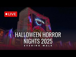 🔴 LIVE: Halloween Horror Nights 2025 Walkthrough | HHN34 at Universal Studios Orlando