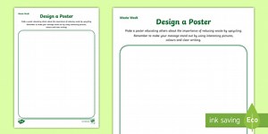 Waste Week Design a Poster Activity