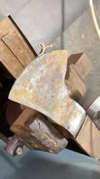 How to Restore a Rusty Axe with Hand Tools 🪓 #Shorts