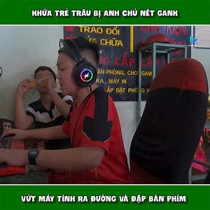 Trẻ trâu bị anh chủ net gank vì vứt máy tính ra đường và đạp bàn phím #TQ97 #Truong | Trường Quân TQ97