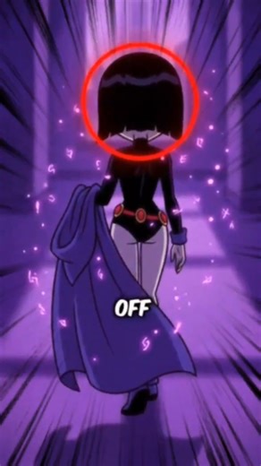 Raven from Teen Titans Go finally takes off her purple cloak? 🥶 #shorts