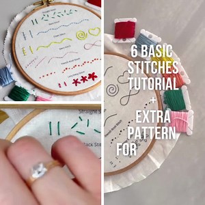 Embroidery Tutorial PDF: Beginner Sampler With Basic Stitches - Etsy