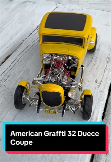 Revell 1932 Ford from the movie “American Graffiti!” Box stock, only added plug wires. #fyp #ford #modelcar #scalemodel #racecar