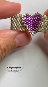 40K views · 783 reactions | 2da parte Tutorial anillo miyuki  #tutorialmiyuki #corazonmiyuki #AnilloMiyuki #delicasmiyuki | K'aap Miyuki, bisuteria artesanal | Facebook