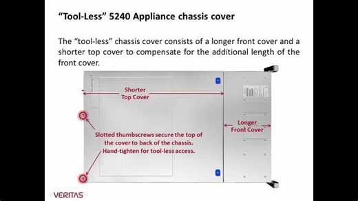 Veritas NetBackup 5240 Appliance: CRU and FRU Parts Replacement Walkthrough - Nov. 2016 Updates - Netbackup Appliance Gallery (restricted)