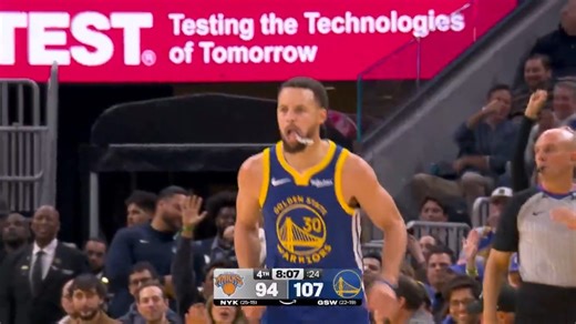 Step(h) back threeee 📸 NBA on Prime | Golden State Warriors