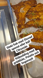 Stekt fisk med Stuvad spenat eller kall Citronsås Kålpudding med gräddsås, lingonsylt och Potatis Varmt välkomna önskar Maja och gänget Norrgårdsgatan 7 i sunne🥳 | Sagolika Löven