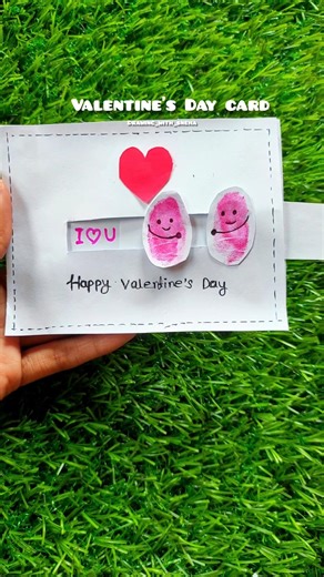 Diy Valentine's Day card making😍#shorts #youtube #shortsfeed #viralvideo #papercraft #valentinecard