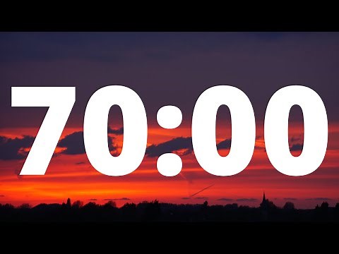 70 Minute Timer with Relaxing Music | 1 Hour 10 Minute Timer