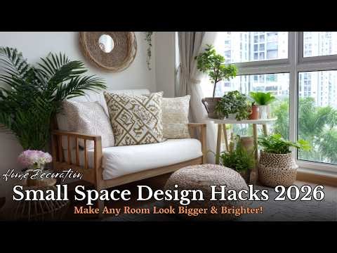 Designing Small Spaces | Smart & Creative Ways to Make Small Rooms Look Bigger and Brighter