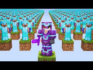 50 Hunters vs 1 Pro on 1 Block