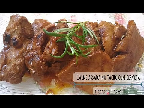Carne assada no tacho com cerveja