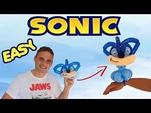 Mouldable balloons Tutorial 122 - Sonic - balloon twisting