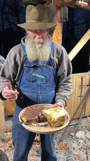 Steak, Egg, and Potato Cooking Adventure in the Mountains