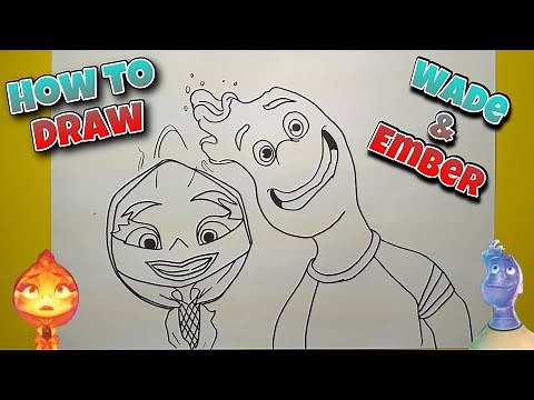 How To Draw Wade & Ember | Elemental | Step by Step #drawing #elemental
