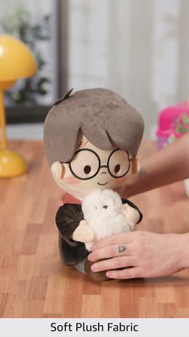 Harry Potter Wizarding Friends and Pals Harry Potter with Hedwig 11-inch Soft and Cuddly Plush Stuffed Animal, Kids Toys for Ages 3 Up, Amazon Exclusive by Just Play