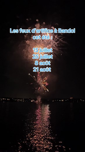 Les feux d’artifice à Bandol : Été 2025