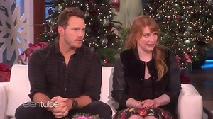 Never not laughing with Chris Pratt. Ellen DeGeneres | Bryce Dallas Howard