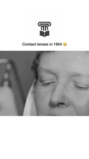 History on Instagram: "1950s: Contact lenses in this era were a far cry from the lightweight, disposable versions we know today. Early contacts were made from hard plastic or glass and often covered the entire eye, not just the cornea. Getting fitted was a lengthy process, and wearing them required patience, resilience, and a high tolerance for discomfort. These lenses allowed wearers to see without glasses, but at a cost. They limited oxygen to the eye, caused irritation, and could only be worn