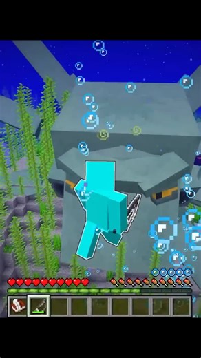 Criei um aquário de monstros marinhos no Minecraft