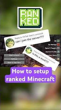 How to Setup Ranked Minecraft #minecraft #speedrun