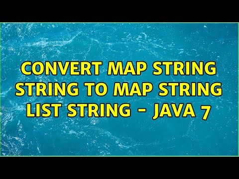 convert map string string to map string list string - Java 7 (2 Solutions!!)