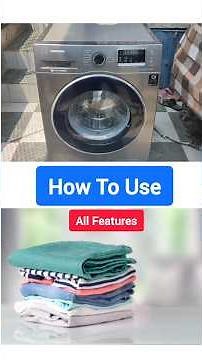 How To Use Front Load Washing Machine | Demo In Hindi #shorts