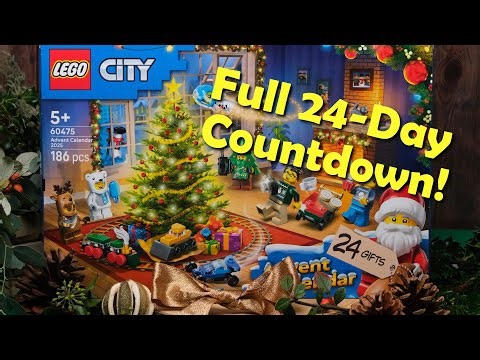 Lego Stop-Motion Animation: 2025 City Advent Calendar - Full Countdown! (Shorts Compilation) 🎅🎄🎁☃️