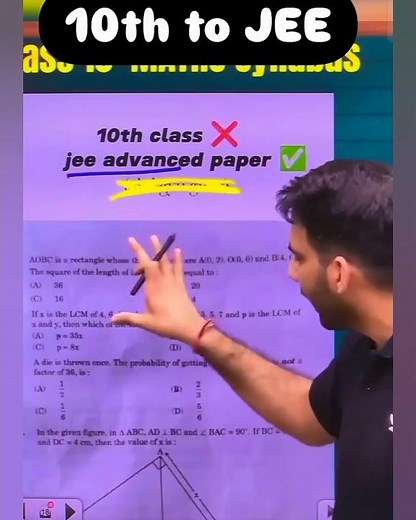 Class 10 Maths 2026 ❌ JEE Advanced ka hai