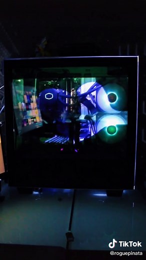 I just love doing these videos! Yes transparent display on my PC case. #snowblindcase #pcbuild #pccasemod #fyp #anime