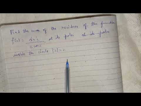 Find the sum of residues of the function sinz/z cosz