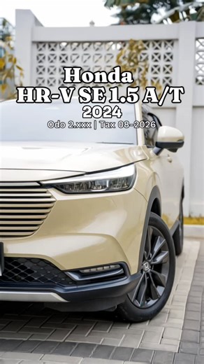 Dwp.mokas on Instagram: "HONDA HR-V SE SENSING CVT A/T 2024 Mulus | KM rendah | Siap pakai! 🔹 Spesifikasi: • Tahun 2024 • KM 2.xxx (Record) • Warna Sand Khaki • Transmisi Automatic (CVT) • Pajak STNK 08–2026 🔹 Fitur : ✅ Honda Sensing ✅ Adaptive Cruise Control ✅ Collision Mitigation Braking System ✅ Lane Keeping Assist ✅ Auto High Beam ✅ Keyless Entry & Push Start ✅ Head Unit Touchscreen ✅ AC Digital ✅ Velg Alloy Harga Cash: Rp 385.000.000 NEGO SAMPAI DEAL! Kredit: • TDP 65 Juta (NEGO) • Angsur
