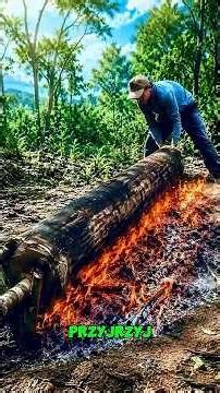 Zbudowałem dom z naturalnych materiałów w samym sercu lasu deszczowego.🌿🏡#survival #outdoor #camping