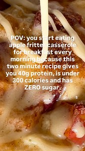 Weight Loss Apple Fritter Casserole 🍎🍞 When you combine these ingredients, you naturally boost GLP-1 and feel full so you eat less—and this recipe already has the golden ratio for your body’s natural GLP-1 activation: 40g protein, 5g fiber, and under 400 calories. That’s how it helps you hit your weight loss goal of 1–2 lbs a week. Ingredients: 🍎 1 scoop Protein Milkshake Cupcake Batter Whey (link in bio) 🍎 2 tbsp Greek Yogurt 🍎1 tbsp unsweetened applessauce 🍎 2 tbsp pancake mix (any brand