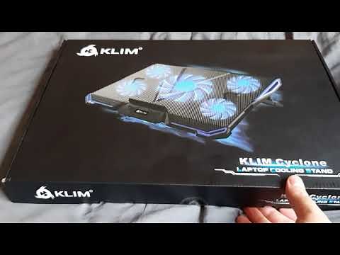 Klim Cyclone gaming laptop cooling pad unboxing
