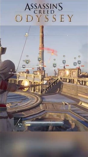 Cultist Ship Destroyed , Total Crew Wipeout I Assassin's Creed Odyssey #assassinscreed #shorts