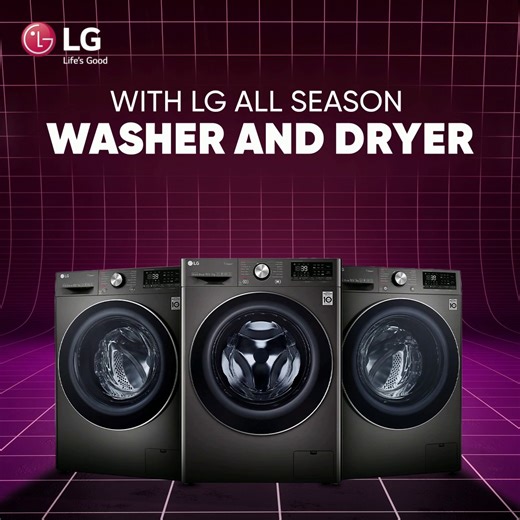 Laundry during winters can be difficult. It gets even worse with the unusually long time it takes for clothes to dry up. But LG Washer and Dryer, with its #AIDD feature uses intelligent washing to determine the fabric softness, weight and chooses the optimal wash pattern that best suits your clothes. Say goodbye to your laundry woes! Know more on https://bit.ly/3lhyyOY Register now on https://bit.ly/3dZOzp6 for exclusive benefits #Dryer #WasherDryer #LGHomeAppliances #LGAppliances #Laundry | LG 