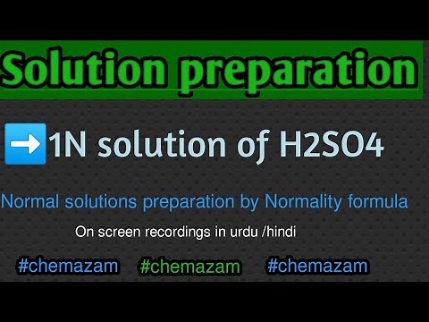 How to prepare 1N solution of H2SO4 | Prepare one normality solution of H2SO4