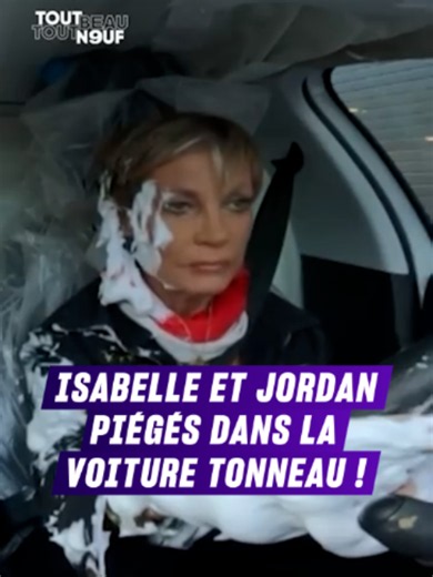 Isabelle et Jordan coincés avec des tartes dans une voiture tonneau ! L'un de mes plus beaux fous rires de la première saison de #TBT9 ! 🤣